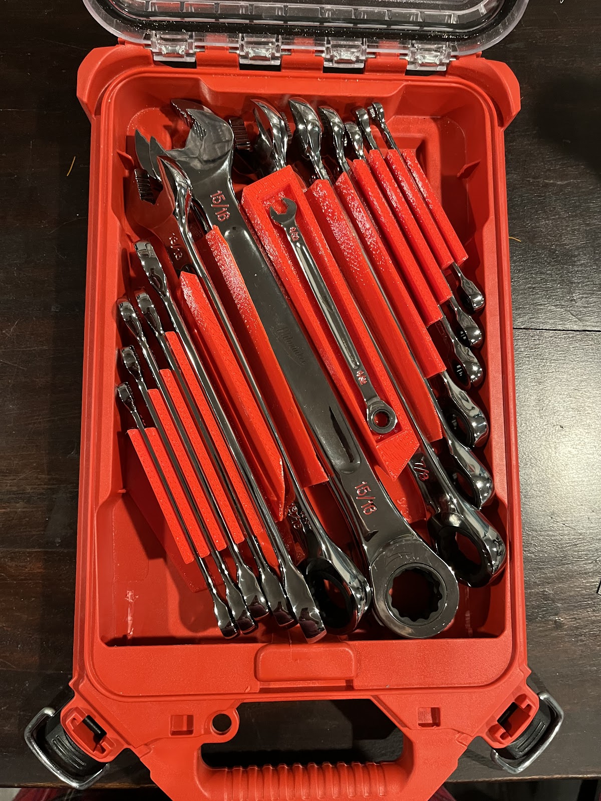 Packout Insert For SAE Ratcheting Combination Wrench Set (RCW-S)