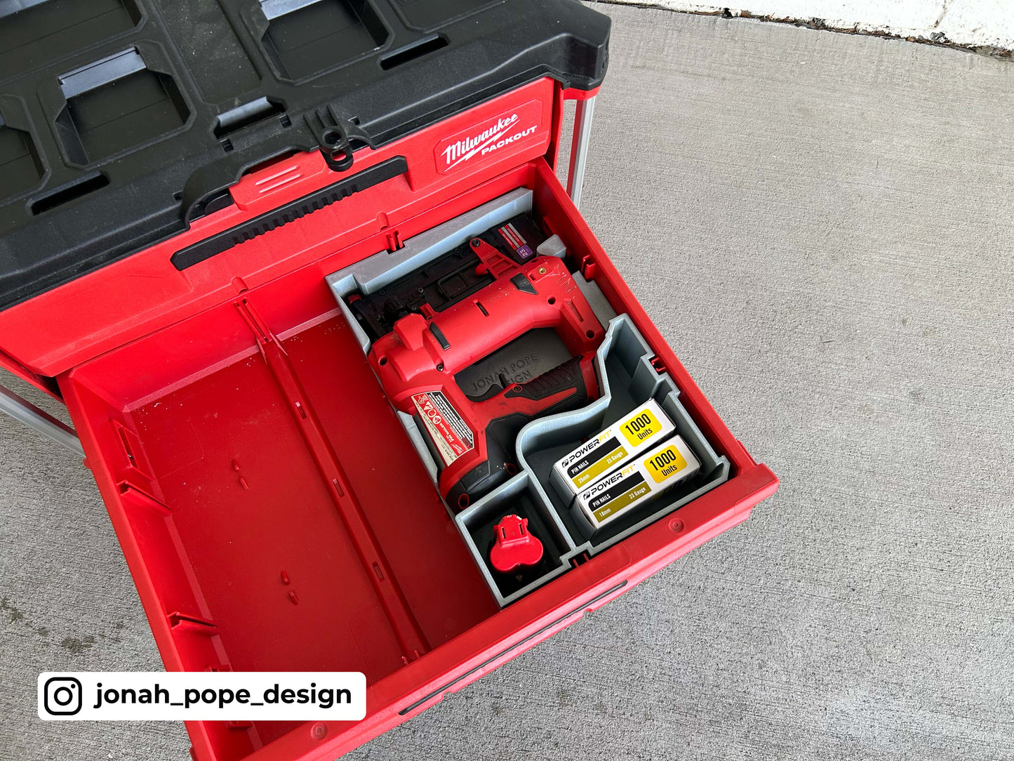 Packout Drawer Insert For M12 Pin Nailer - Jonah Pope Design (JPD-PN)